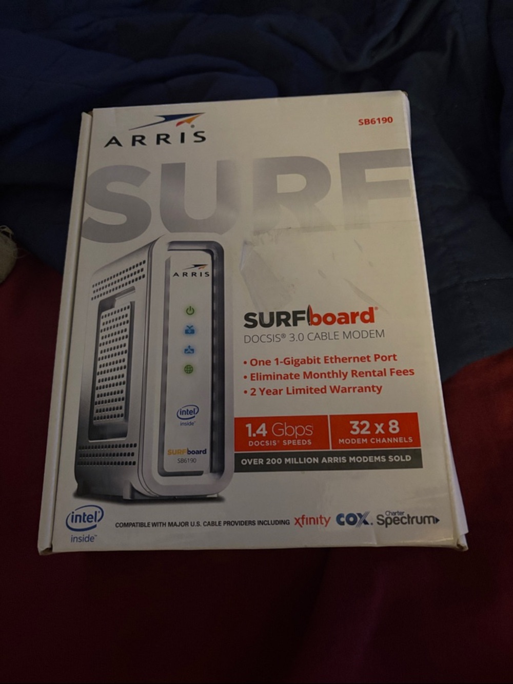 SURFboard SB6190 DOCSIS 3.0 Cable Modem - White
